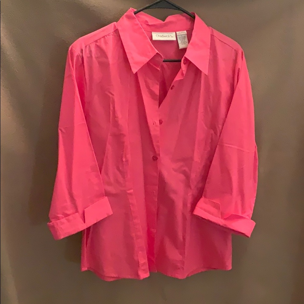 Button  3/4 sleeve shirt